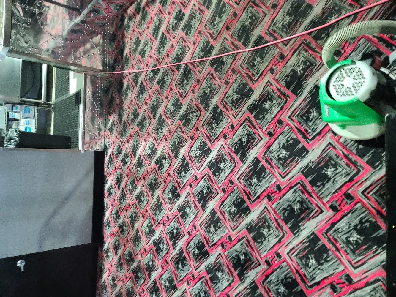 Rug cleaning specialist treating delicate area rug