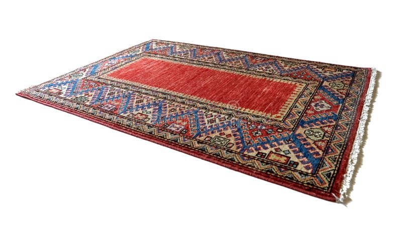 Delicate wool rug being gently cleaned